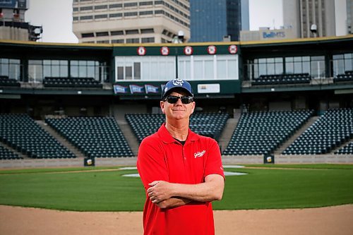 JOHN WOODS / WINNIPEG FREE PRESS
Andrew Collier, General Manager of the Winnipeg Goldeyes, is photographed in an empty ball park Monday, June 15, 2020. The Goldeyes will be playing in Fargo due to COVID-19 restrictions.