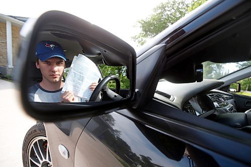 JOHN WOODS / WINNIPEG FREE PRESS
Trent Zalitach, 16, is photographed with his near perfect driving test results outside his home Monday, June 15, 2020. Zalitach was one of the first Manitobans to get his drivers license today after a three month shutdown due to COVID-19 restrictions.

Reporter: Rollason