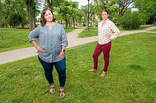 JESSE BOILY  / WINNIPEG FREE PRESS
Alara Matsyk, left, and Laura Tyler of Sustainable Building Manitoba, an organization that advocates and promotes sustainable building practices in the province, pose for a portrait at Vimey Ridge Park on Tuesday. Tuesday, June 16, 2020.
Reporter: Aaron Epp