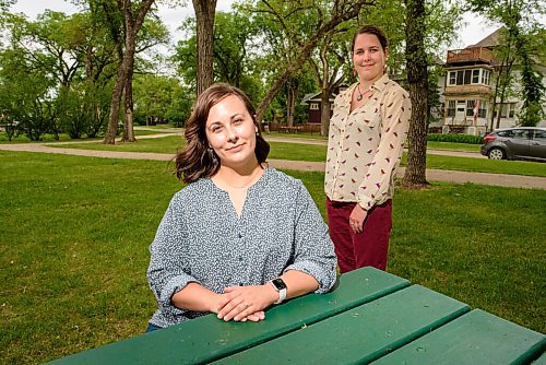 JESSE BOILY  / WINNIPEG FREE PRESS
Alara Matsyk, left, and Laura Tyler of Sustainable Building Manitoba, an organization that advocates and promotes sustainable building practices in the province, pose for a portrait at Vimey Ridge Park on Tuesday. Tuesday, June 16, 2020.
Reporter: Aaron Epp