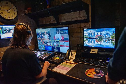 A control room in one of the TV set classrooms for online learning at the University of Winnipeg on Wednesday. Classroom learning is changing as teachers have to socially distance themselves during the COVID-19 pandemic. Wednesday, June 17, 2020.
Reporter: Maggie Macintosh