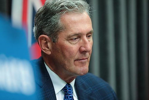 RUTH BONNEVILLE / WINNIPEG FREE PRESS

Local - Palliister Presser

Premier Brian Pallister answers questions from the media during news conference at the Legislative Building on Thursday.



June 18,  2020