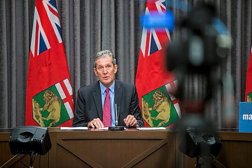 MIKAELA MACKENZIE / WINNIPEG FREE PRESS

Premier Brian Pallister speaks to the media in a live-streamed media conference at the Manitoba Legislative Building in Winnipeg on Tuesday, June 23, 2020. For Larry Kusch story.
Winnipeg Free Press 2020.