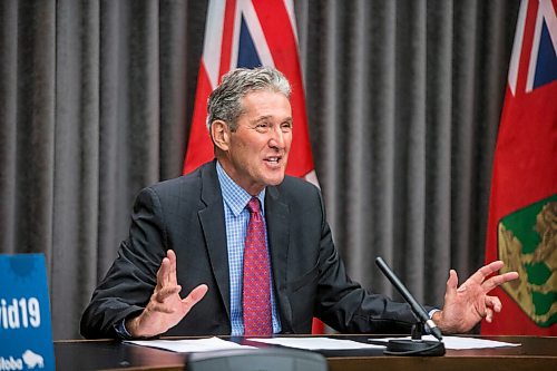 MIKAELA MACKENZIE / WINNIPEG FREE PRESS

Premier Brian Pallister speaks to the media in a live-streamed media conference at the Manitoba Legislative Building in Winnipeg on Tuesday, June 23, 2020. For Larry Kusch story.
Winnipeg Free Press 2020.