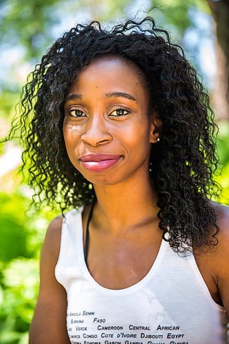 MIKAELA MACKENZIE / WINNIPEG FREE PRESS

Beverly Ndukwu, local actress who is also an advocate for Sickle Cell awareness, poses for a portrait in Kildonan Park in Winnipeg on Wednesday, June 24, 2020. Her five things include walking in the park, music, meditation and her phone/social media.
Winnipeg Free Press 2020.