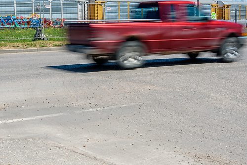 JESSE BOILY  / WINNIPEG FREE PRESS
Painted lane markers are heavily faded at Provencher and Archibald on Wednesday. City councillor Shawn Nason put a motion forward saying that the faded lines can create a safety risk. Wednesday, June 24, 2020.
Reporter: Joyanne