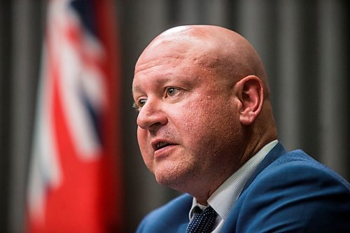 MIKAELA MACKENZIE / WINNIPEG FREE PRESS

Chief provincial public health officer Brent Roussin speaks to the media at the Manitoba Legislative Building in Winnipeg on Thursday, June 25, 2020. For Maggie story. 
Winnipeg Free Press 2020.