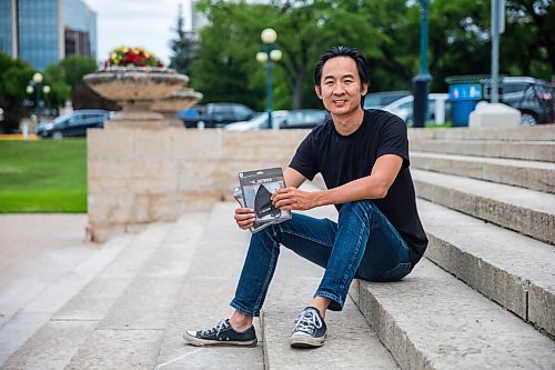 MIKAELA MACKENZIE / WINNIPEG FREE PRESS

Stephen Hua poses for a portrait with his Together Masks at the Manitoba Legislative Building in Winnipeg on Thursday, June 25, 2020. Hua started the mask business, along with a couple of other ones, when the hospitality and entertainment industry came to an abrupt halt with the pandemic. For Martin Cash story.
Winnipeg Free Press 2020.