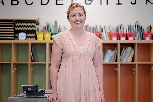 SHANNON VANRAES / WINNIPEG FREE PRESS
Kindergarten teacher, Kristy Frohwerk, in her classroom at Lord Nelson School on June 25, 2020.
