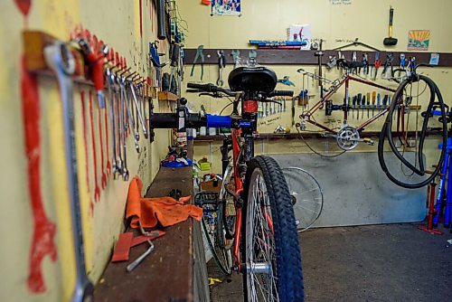 JESSE BOILY  / WINNIPEG FREE PRESS
Orioles Bike Cage a community bicycle shop that helps people repair and maintain their bicycles on Friday. Friday, June 26, 2020.
Reporter: Aaron Epp