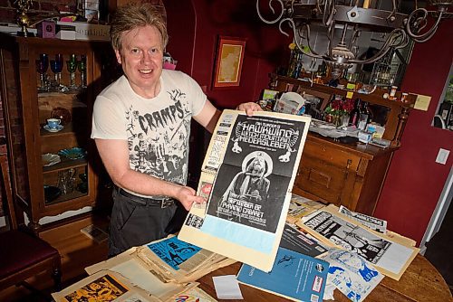 JESSE BOILY  / WINNIPEG FREE PRESS
Glen Morris, 58, looks through his collection of ticket stubs, newspaper clippings, hand written set lists and posters since 1976 creating his own personal history of Winniepgs music scene on Friday. Friday, June 26, 2020.
Reporter: Dave