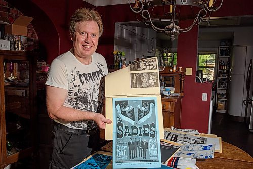 JESSE BOILY  / WINNIPEG FREE PRESS
Glen Morris, 58, looks through his collection of ticket stubs, newspaper clippings, hand written set lists and posters since 1976 creating his own personal history of Winniepgs music scene on Friday. Friday, June 26, 2020.
Reporter: Dave