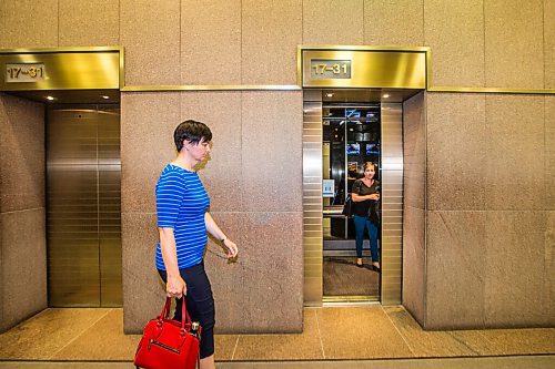 MIKAELA MACKENZIE / WINNIPEG FREE PRESS

Elevators at the Richardson Building, with new COVID-19 measures in place, in Winnipeg on Monday, June 29, 2020. For Gabrielle Piche story.
Winnipeg Free Press 2020.