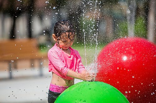 MIKAELA MACKENZIE / WINNIPEG FREE PRESS

Julia Thomas, four, plays at the splash pad at Sergeant Tommy Prince Place in Winnipeg on Tuesday, June 30, 2020. Standup.
Winnipeg Free Press 2020.