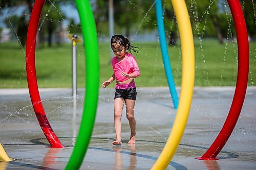 MIKAELA MACKENZIE / WINNIPEG FREE PRESS

Julia Thomas, four, plays at the splash pad at Sergeant Tommy Prince Place in Winnipeg on Tuesday, June 30, 2020. Standup.
Winnipeg Free Press 2020.