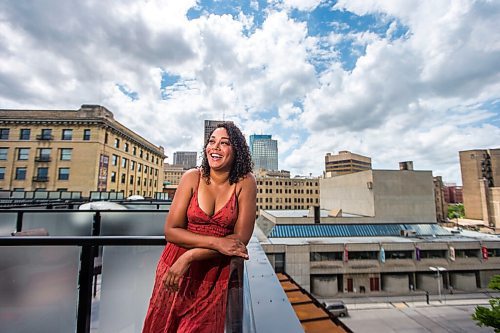 MIKAELA MACKENZIE / WINNIPEG FREE PRESS

Cherissa Richards, actor, poses for a portrait on her rooftop patio in Winnipeg on Tuesday, June 30, 2020. For Frances Koncan story.
Winnipeg Free Press 2020.