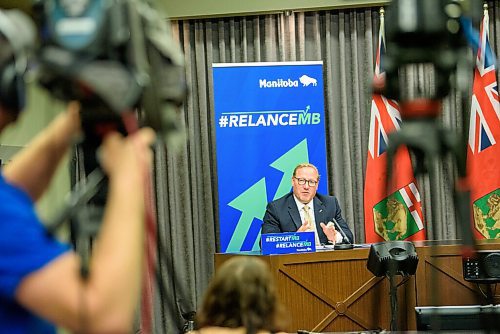 JESSE BOILY  / WINNIPEG FREE PRESS
Premier Brian Pallister speaks at a press conference at the Manitoba legislature building on Tuesday.  Tuesday, June 30, 2020.
Reporter: