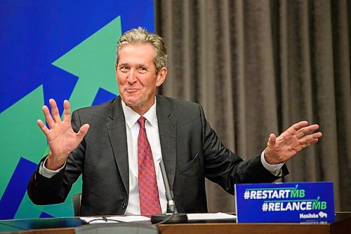 JESSE BOILY  / WINNIPEG FREE PRESS
Premier Brian Pallister speaks at a press conference at the Manitoba legislature building on Tuesday.  Tuesday, June 30, 2020.
Reporter: