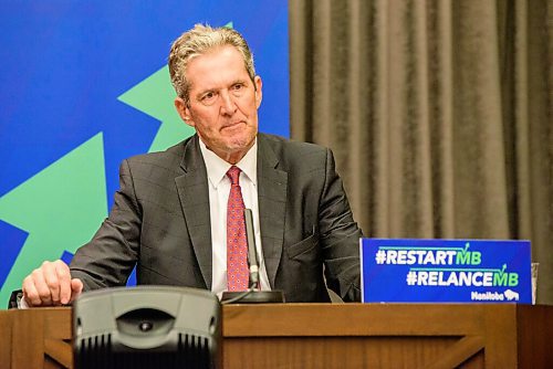 JESSE BOILY  / WINNIPEG FREE PRESS
Premier Brian Pallister speaks at a press conference at the Manitoba legislature building on Tuesday.  Tuesday, June 30, 2020.
Reporter: