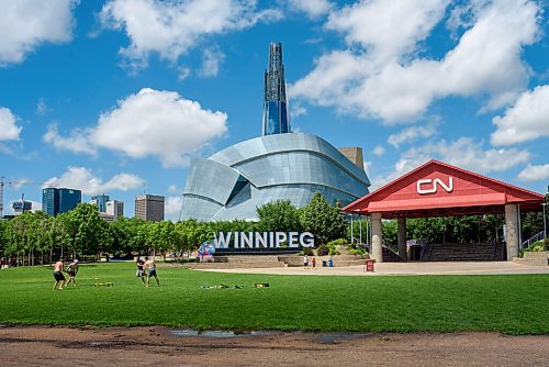 JESSE BOILY  / WINNIPEG FREE PRESS
People gather at the Forks for Canada Day an often busy spot but due to social distancing and cancelled events it was not as busy as previous years at the popular meeting place on Wednesday. Wednesday, July 1, 2020.
Reporter: