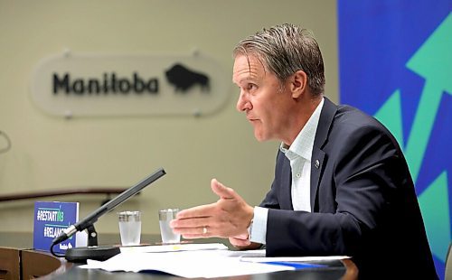 RUTH BONNEVILLE / WINNIPEG FREE PRESS


Local - Leg  Health Presser

Health Minister Cameron Friesen holds press conference at the  Legislative Building on Thursday. 


July 1st,  2020