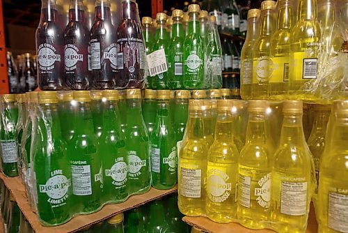 JESSE BOILY  / WINNIPEG FREE PRESS
A stack of Pic-a-pops wait to be shipped of at the  Canadian Gold Beverages bottling plant in Marchand on Thursday. Thursday, July 2, 2020.
Reporter: Declan