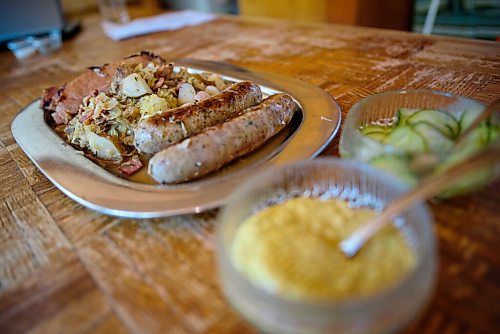 JESSE BOILY  / WINNIPEG FREE PRESS
The choucroute garni from the Little Goat dinner kit on Thursday. Thursday, July 2, 2020.
Reporter: Alison Gillmor