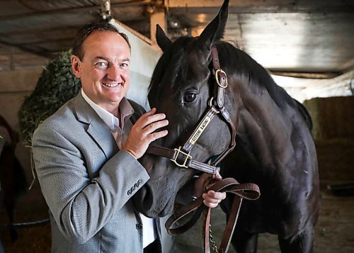 RUTH BONNEVILLE / WINNIPEG FREE PRESS


SPORTS - Assiniboia Downs Manitoba bred horse -  Purrsistent


Portrait of ASD CEO, Darren Dunn, with Manitoba bred horse, Purrsistent (this is the correct spelling), next to her stall in the Assiniboia Downs backstretch stables on Friday. 

For story on  big wagering day on Monday for Manitoba.

See story by George Williams 


July 3rd,  2020