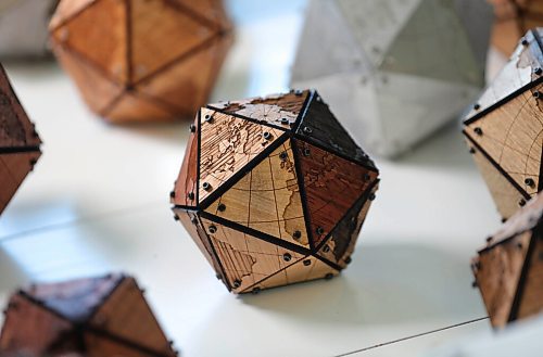 RUTH BONNEVILLE / WINNIPEG FREE PRESS


INTERSECTION - 20-sided Icosahedrons. 

 Artist  Ande Brown, and her  20-sided Icosahedron globes in her home/studio.  Mixed wood globe. 

What: This is for an Intersection piece on Ande's unique & super eye-catching globes (see at icoglobes.com)

Story about how  Ande, a world traveler, came up with the idea of globes in the shape of 20-sided Icosahedrons. She makes them out of a variety of materials and each one is unique.


This is for the July 11 Intersection page.

Dave Sanderson story. 

July 3rd,  2020