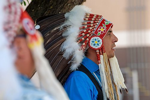 JESSE BOILY  / WINNIPEG FREE PRESS
Grand Chief Arlen Dumas speaks with media at the AMC press conference on Monday, saying the province has overstepped on the imposed smoking ban in VLT areas on First Nations in Manitoba. Monday, July 6, 2020.
Reporter: Carol