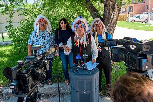 JESSE BOILY  / WINNIPEG FREE PRESS
The Assembly of Manitoba Chiefs along with Grand Chief Arlen Dumas held a press  conference on Monday, saying the province has overstepped on the imposed smoking ban in VLT areas on First Nations in Manitoba. Monday, July 6, 2020.
Reporter: Carol