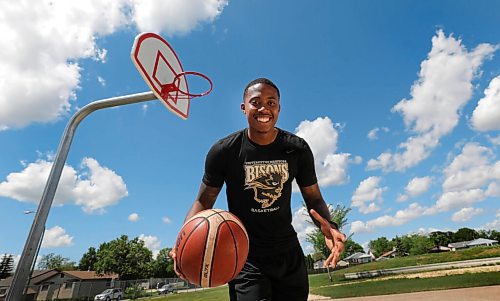 RUTH BONNEVILLE / WINNIPEG FREE PRESS

SPORTS - Rashawn Browne

Portraits Rashawn Browne at an outdoor basketball court on Monday.

Description:Former Bisons star PG Rashawn Browne is playing in the Canadian Elite Basketball League which starts later this month (first pro sports league to begin play in Canada since COVID). He also just signed a deal to play pro in Turkey after the CEBL season.

Taylor Allen story.

July 6th,  2020