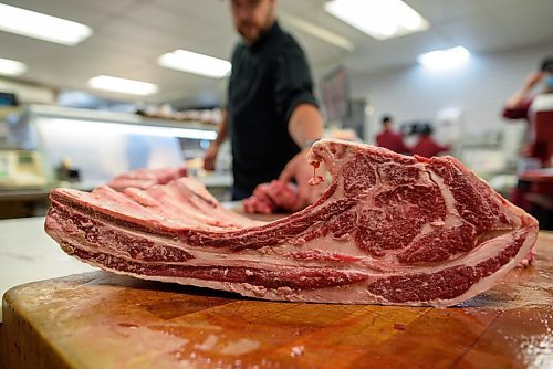 JESSE BOILY  / WINNIPEG FREE PRESS
Some beef products at De Lucas Speciality store on Tuesday. According to StatsCanada beef prices are increasing across Manitoba and the country. Tuesday, July 7, 2020.
Reporter: Temur Durrani