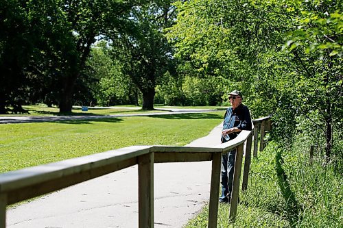 JOHN WOODS / WINNIPEG FREE PRESS
David Riddle, retired archeologist, is photographed on Wellington Crescent in Winnipeg, Tuesday, July 7, 2020, where the city of Winnipeg is planning to stabilize and redevelop the south bank of the Assiniboine River. Riddle believes the history and culture of the people who lived along the river is immense and he is concerned that the appropriate mitigative measures to protect that history will not been implemented.

Reporter: Lawrynuik