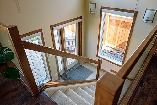 JESSE BOILY  / WINNIPEG FREE PRESS
The stairs from the kitchen to the backyard at 99 Lake Bend Road in Bridgewater on Monday. Monday, July 6, 2020.
Reporter: Todd Lewys