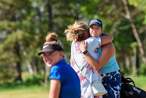 JESSE BOILY  / WINNIPEG FREE PRESS
Veronica Vetesnik receives a hug from her mother at the Manitoba Golfs 2020 Diamond Athletic Womens Amatuer at Bel Acres Golf and Country Club on Wednesday. Vetesnik won the tournament. Wednesday, July 8, 2020.
Reporter: Jason Bell