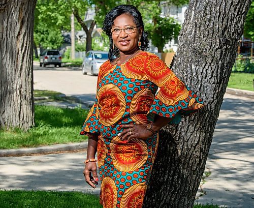 JESSE BOILY  / WINNIPEG FREE PRESS
Maggie Yeboah, a volunteers at many places including the Association of African Communities in Manitoba Inc., the Ghanaian Union of Manitoba, the African Pavilion at Folklorama, Huron Childcare, the African Culture Heritage Centre, the Improving Access Project and Crestview Park Free Methodist Church, poses for a portrait on Wednesday. Wednesday, July 8, 2020.
Reporter: Aaron Epp