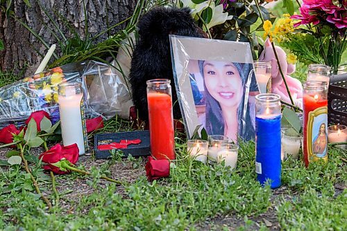 JESSE BOILY  / WINNIPEG FREE PRESS
A vigil for Danielle Cote, who was shot and killed by a 14-year old boy, was held on the 400 block of Flora st. where she was shot only days before on Friday. Friday, July 3, 2020.
Reporter: