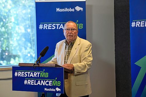 JESSE BOILY  / WINNIPEG FREE PRESS
Economic Development and Training Minister Ralph Eichler speaks at the launch of a new c0-working space on Tuesday. Tuesday, July 14, 2020.
Reporter: Abas