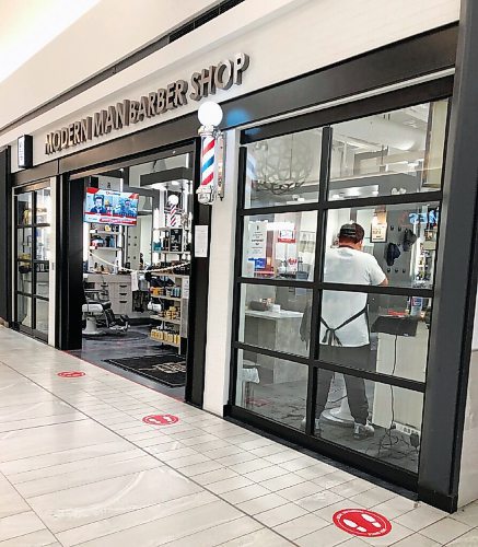 Canstar Community News Modern Man Barber Shop at Garden City Shopping Centre has reopened with physical distancing and masking protocols in place.