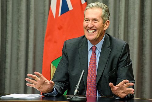 JESSE BOILY  / WINNIPEG FREE PRESS
Premier Brian Pallister spoke with media after his trip to Ontario at the Legislative building on Tuesday. Tuesday, July 14, 2020.
Reporter: