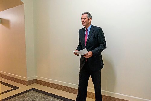 JESSE BOILY  / WINNIPEG FREE PRESS
Premier Brian Pallister spoke with media after his trip to Ontario at the Legislative building on Tuesday. Tuesday, July 14, 2020.
Reporter: