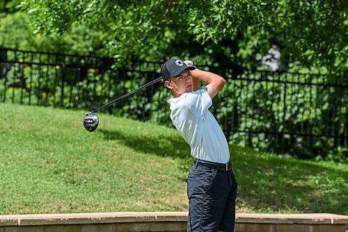 JESSE BOILY  / WINNIPEG FREE PRESS
Carter Johnson tees off at the Golf Manitobas Mens Junior Championship at the Selkirk Golf and Country Club on Tuesday. Tuesday, July 14, 2020.
Reporter: Mike Sawatzky