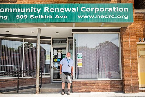 MIKAELA MACKENZIE / WINNIPEG FREE PRESS

Order of Manitoba recipient Mitch Bourbonniere poses for a portrait by the North End Community Renewal Corporation, one of the many places he volunteers, in Winnipeg on Wednesday, July 15, 2020. For Malak Abas story.
Winnipeg Free Press 2020.