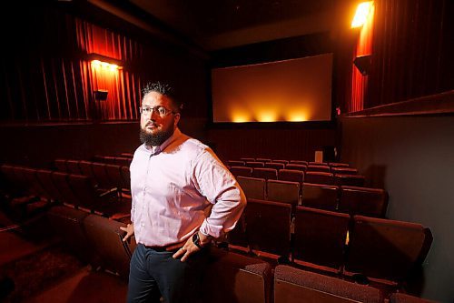 JOHN WOODS / WINNIPEG FREE PRESS
David Mulaire, owner of Prairie City Cinema in Portage La Prairie, is photographed in his movie theatre Thursday, January 16, 2020. Mulaire is concerned that movie theatres cant open due to COVID-19 regulations. He says he is the only business in town that cant open.

Reporter: Rutgers