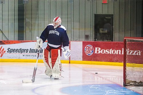 MIKAELA MACKENZIE / WINNIPEG FREE PRESS

Corinne Schroeder, Boston University goaltender, practices at the Bell MTS Iceplex in Winnipeg on Friday, July 17, 2020. Her career is on hold as the pandemic threatens to wipe out the NCAA hockey season. For Mike Sawatzky story.
Winnipeg Free Press 2020.