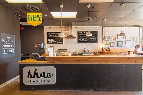 Mike Sudoma / Winnipeg Free Press
The front counter of Khao House Restaurant, attached to the Good Will Social Club Friday afternoon
July 17, 2020