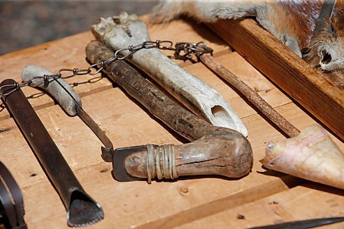 JOHN WOODS / WINNIPEG FREE PRESS
Some artifacts on display that help tell the history of Lower Fort Garry Sunday, July 19, 2020. The park opened to visitors on Tuesday.

Reporter: desilva