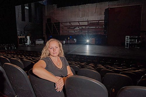 JESSE BOILY  / WINNIPEG FREE PRESS
Katie Inverarity, Director of Marketing & Communications at the Royal Manitoba Theatre Centre, sits in the empty theatre on Tuesday. The theatre doesnt plan to open up right away even with the provinces phase four announcement. Tuesday, July 21, 2020.
Reporter: Ben Waldman
