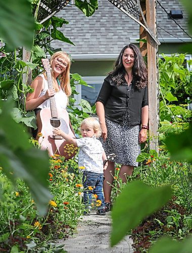 RUTH BONNEVILLE / WINNIPEG FREE PRESS

ENT - Fete Jockey

Theatre artist and producer Andraea Sartison, left, with son Hawksley, 2, and visual artist Jennie O (OKeefe) are the duo behind Fete Jockey, a local arts-focused event company who are offering 'Sidewalk Soirees' featuring a ton of local acts for hire. Story is running Friday. 

Jen Zoratti -  Columnist/feature writer.
    
July 22nd,, 2020